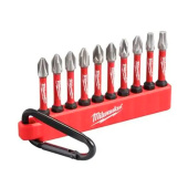 Набор ударных бит SHOСKWAVE для шуруповерта (10 шт.) Milwaukee