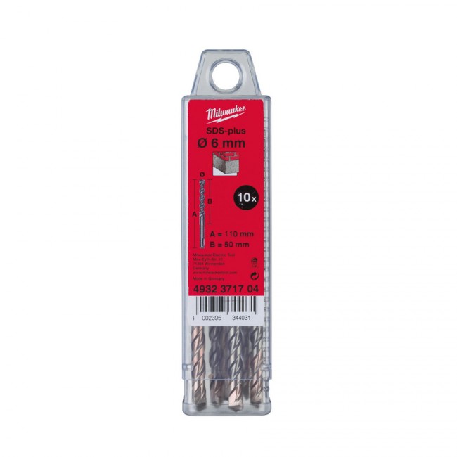 Бур SDS-plus Milwaukee MS2 5,5x110 мм (10шт.) (4932352521)
