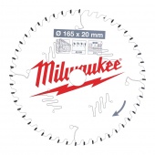 Пильный диск для циркулярной пилы по дереву 165 x 20 x 2,2 x 48 Milwaukee (скошенные зубья) (4932471295)
