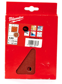 Шлифовальная бумага 115 x 107 зерно 120 (10 шт)