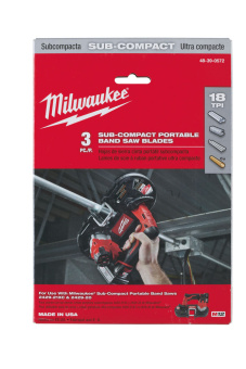 Полотно для ленточной пилы Milwaukee д. 687 ш.з. 18 (3 шт)