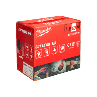 Перчатки с уровнем сопротивления порезам 1, размер XL/10 (Многоштучная упаковка - 144 пары) (4932479010)