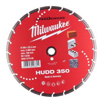 Алмазный диск Milwaukee HUDD 350 мм (4932471985)