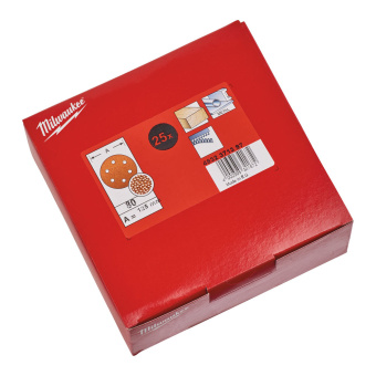 Шлифкруг 8 отверстий 125 зерно 80 (25 шт)