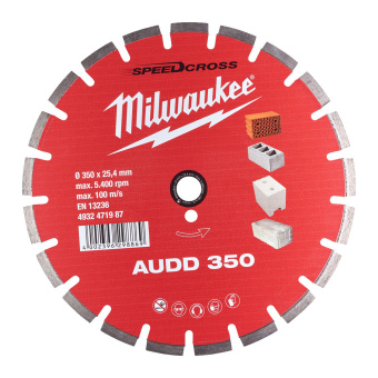 Алмазный диск Milwaukee AUDD 350 мм (4932471987)