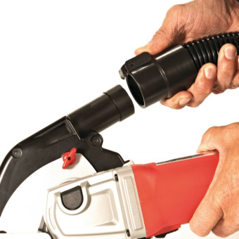 Угловая шлифовальная машина с системой пылеудаления для резки Milwaukee AGV 15-125XС DEC-SET (4933448025)