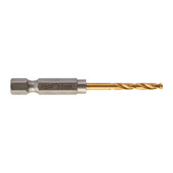 Сверло по металлу Milwaukee RedHEX HSS-G TiN. 3 мм (10 шт) (4932478176)
