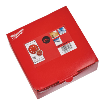 Шлифкруг 8 отверстий 125 зерно 40 (25 шт)