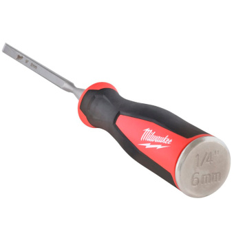 Стамеска плоская 1/4” (6 мм) Milwaukee